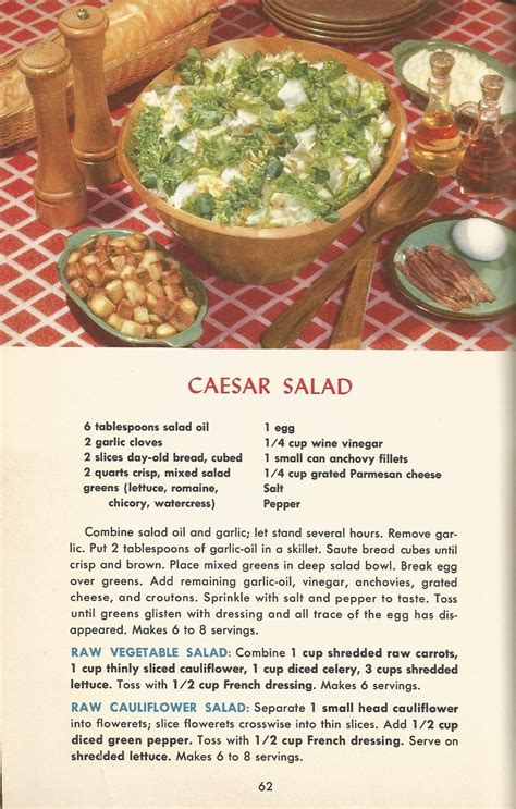 Vintage Recipes 1950s Salads Sounds Yummy Pinterest Vintage