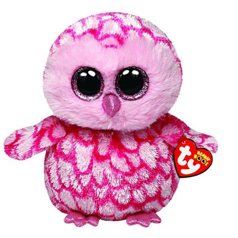 Beanie Boos Regular Plush Pinky Pink The Owl Teddy Bears Beanie Boos