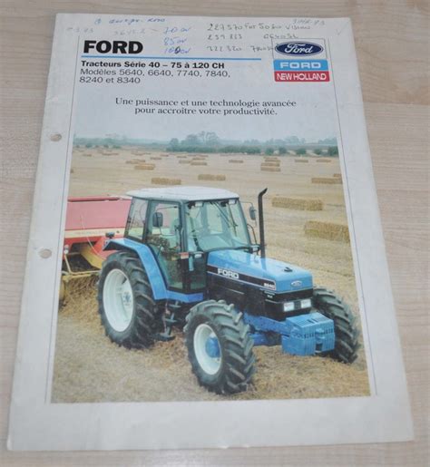 Ford New Holland Tractor Brochure Prospekt Auto Brochure