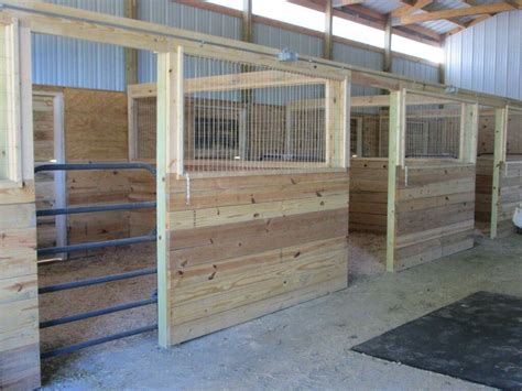 It made building stalls a lot easier. Stalls | Horse barn plans, Horse barn designs
