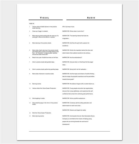 Video Script Outline Template For Word Outline Templates