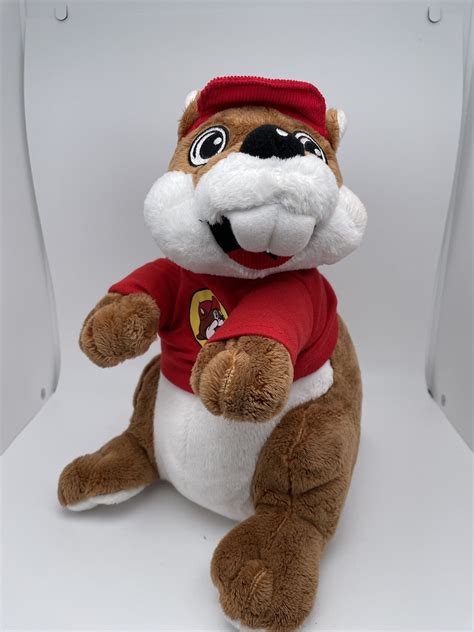 Buc Ees Bucee The Beaver Plush Stuffed Animal Toy 10 Red T Shirt By
