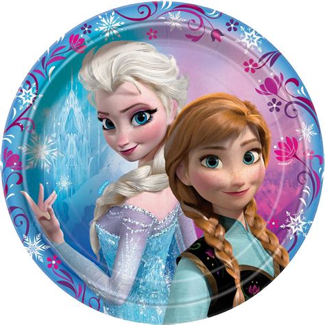 Frozen Party Plates Birthday Girls Wikii