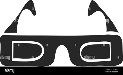 Hand Drawn 3d Glasses Vector Illustration Stock Vector Image And Art Alamy