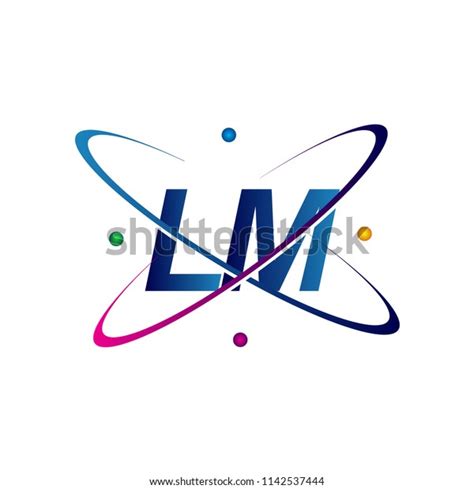 Initial Letter Lm Logotype Science Icon Stock Vector Royalty Free