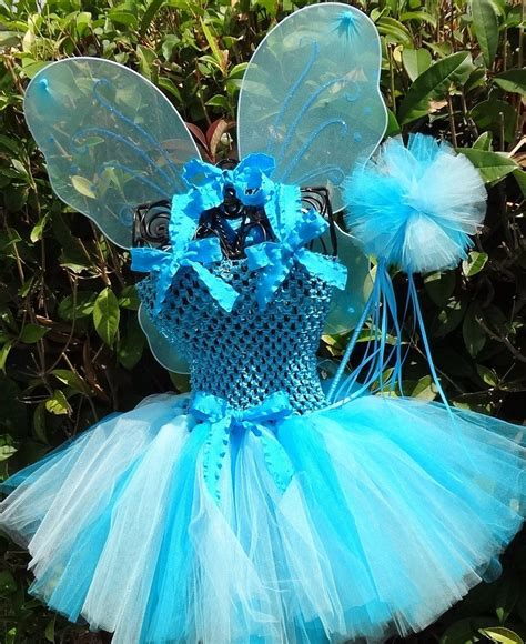 Little Halloween Fairy Tutu Costume With Sparkly Wings Fairy Wand And