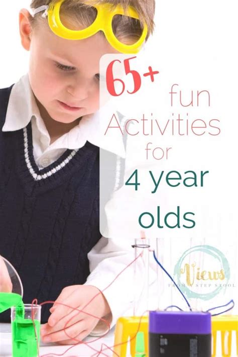 Now that you've given your children an introduction to their tools, workspace, and safety rules, it's time to dive into why your kids will love it: 65+ Fun Activities for 4 Year Olds - Views From a Step Stool