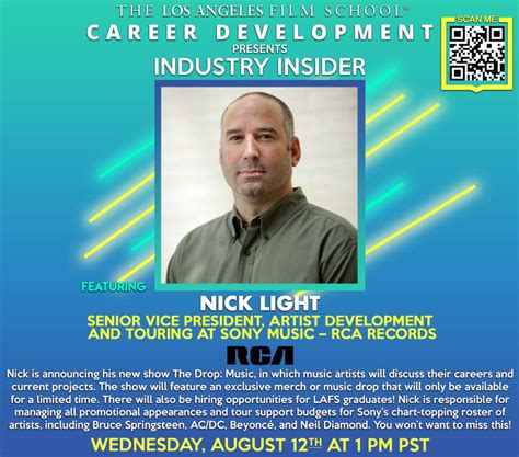 Industry Insider With Nick Light Rca Records The Los Angeles Film School