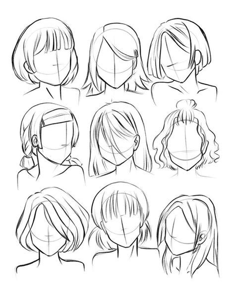 The Different Hairs Styles And Haircuts For Anime Character Design