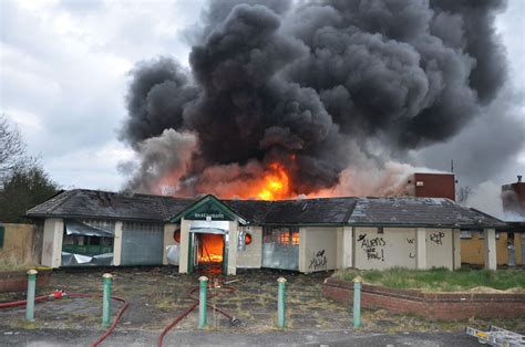Disused Building Fire In Warrington