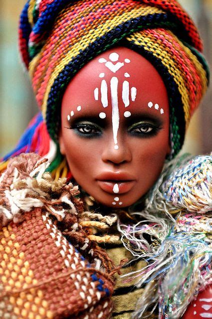 Ajuma Tribal Makeup African Tribal Makeup Face Art