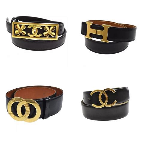 It Is All About The Logo Buckle Black Belt A Vintage Collection Of Logo