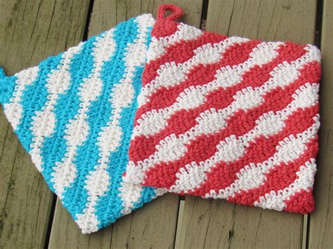 23 free and simple crochet potholder and hot pad patterns stitch11