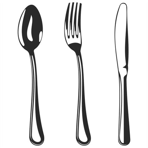 Chef cooking on kitchen table. kitchen utensil clipart black and white 10 free Cliparts ...