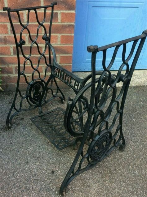 Antique Singer Treadle Sewing Machine Cast Iron Base Frame Treadle