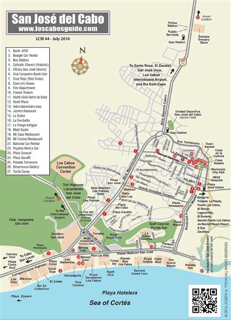 33 San Jose Del Cabo Hotel Map Maps Database Source