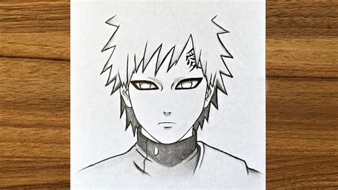 Cómo Dibujar A Gaara De Naruto Paso A Paso Dibujo Anime Fácil