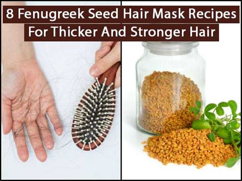 Fenugreek is available in both powder and seeds form. 8 Fenugreek Seed Hair Mask Recipes For Thicker & Stronger ...