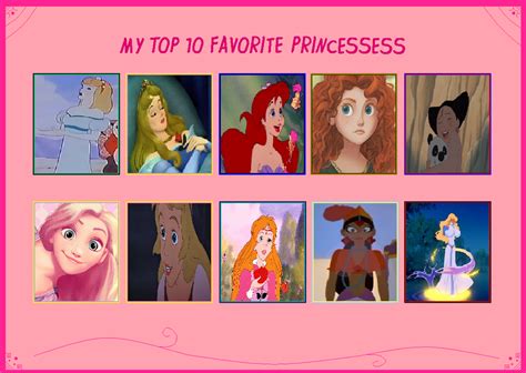 My Top 10 Princesses By J Cat On Deviantart