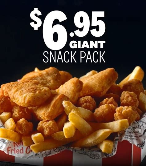 DEAL KFC 6 95 Giant Snack Pack Frugal Feeds