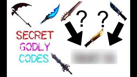 Godly weapons are very rare and the most popular weapons in the game. Murder Mystery Roblox Codes Godly | Free Robux Using Codes