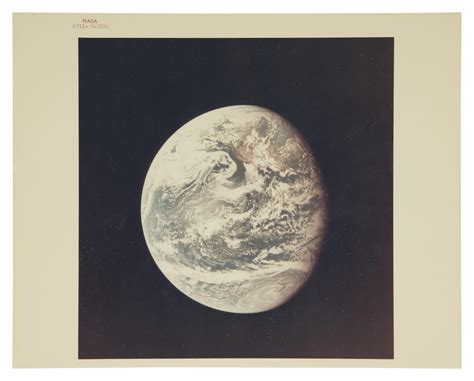 Apollo 11 Earth As Seen From Apollo 11 Vintage Nasa Red Number