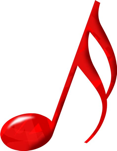 Musical Music Download Clip Art Transprent Png Red Music Note