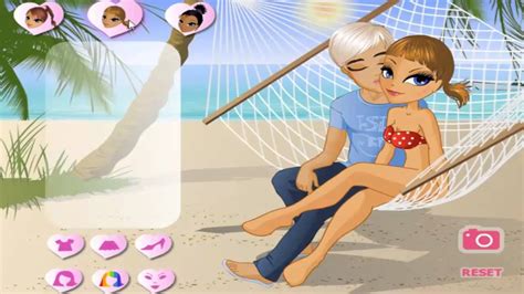 73 Dress Up Games Honeymoon Kiss Couple Beach Kissing Youtube