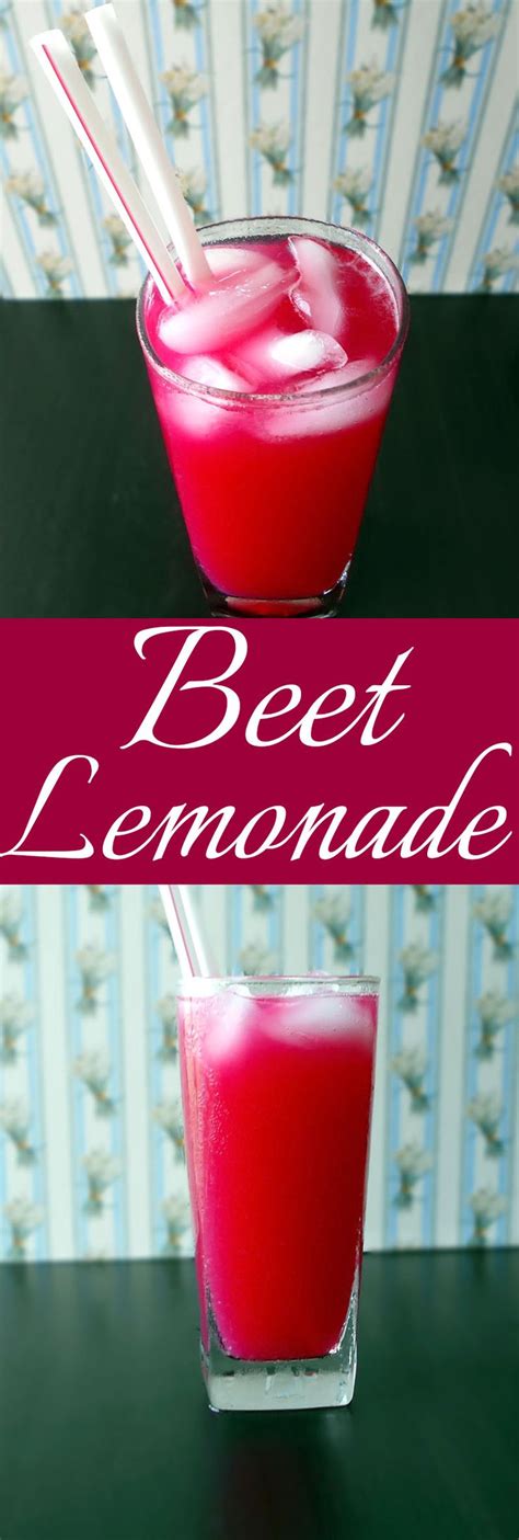 Beet Lemonade Recipe Recipe Lemonade Recipes Nutritious Drink Beets