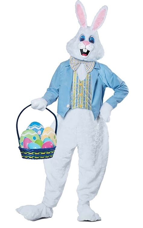Deluxe Easter Bunny Adult Rabbit Mascot Costume Buy Mens Costumes