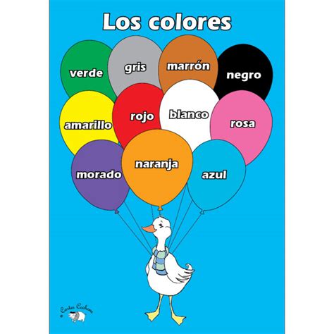Spanish Vocabulary Poster Los Colores Little Linguist