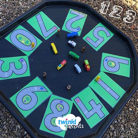 Road Themed Number Formation Tuff Tray Eyfs Activities Tuff Tray