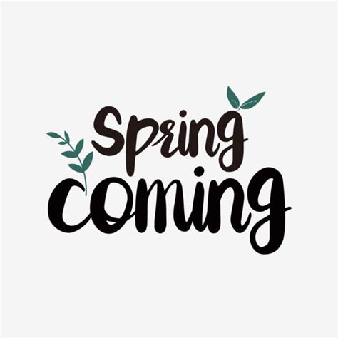 Hand Painted Spring Is Coming Simple Art Word Svg In 2020 Simple Art