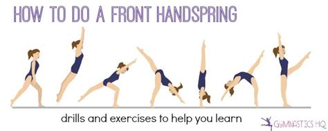 How To Do A Front Handspring Gymnastics For Beginners Gymnastics
