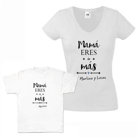 Camisetas Personalizadas Para Madres E Hijos En El Día De La Madre