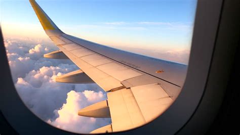 View From The Wing Of An Airplane Image Free Stock Photo Public