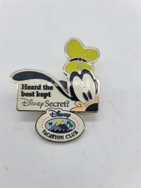 Disney Trading Pin Goofy Heard The Best Kept Secret Vacation Club 999