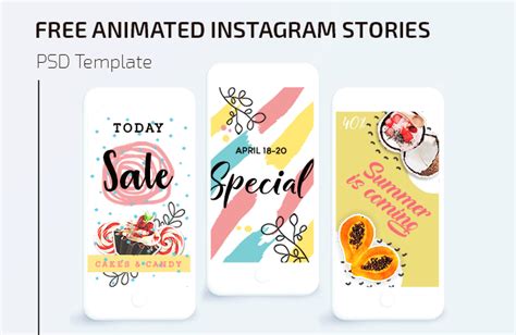Free Animated Instagram Stories Templates Instagram Story Template