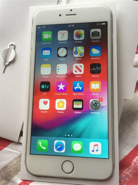 Good Condition Iphone 6 Plus Silver 128gb And Unlocked To Any Networks