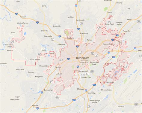 Map Of Birmingham City Map Of Campus