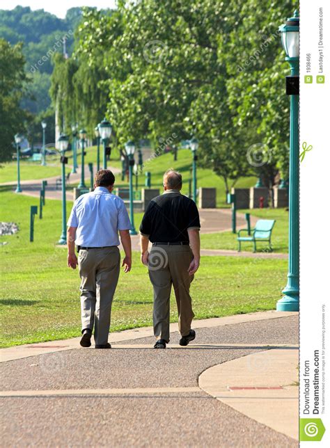 Two Men Walking Stock Photo Image Of Appointment Outdoor 1938466
