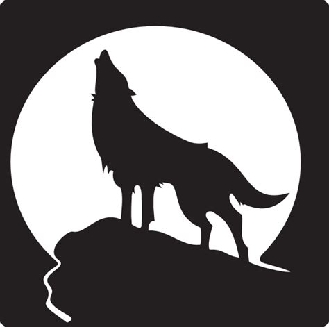 Howling Wolf Clip Art At Vector Clip Art Online Royalty