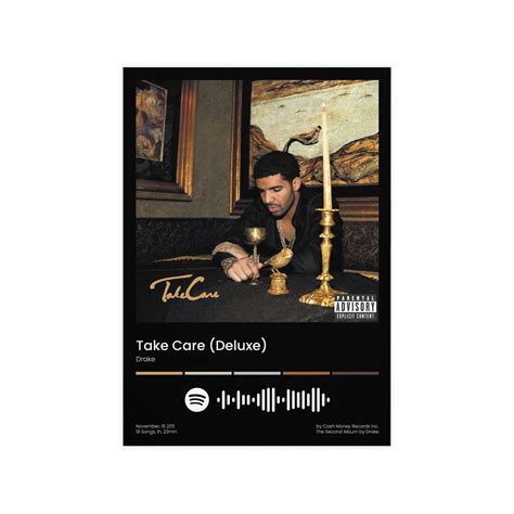 Drake Take Care Deluxe Album Cover Art Print Perfect For Etsy