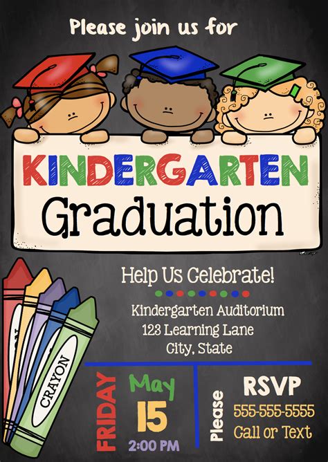 Kindergarten Graduation Invitations Free Printable