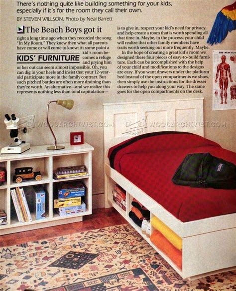 Kids Bedroom Furniture Plans • Woodarchivist