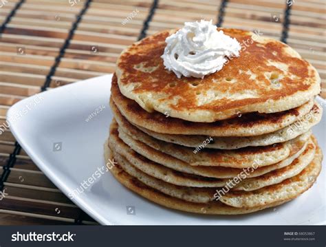 Pancakes And Milk For Breakfast Stock Photo 68053867 Shutterstock