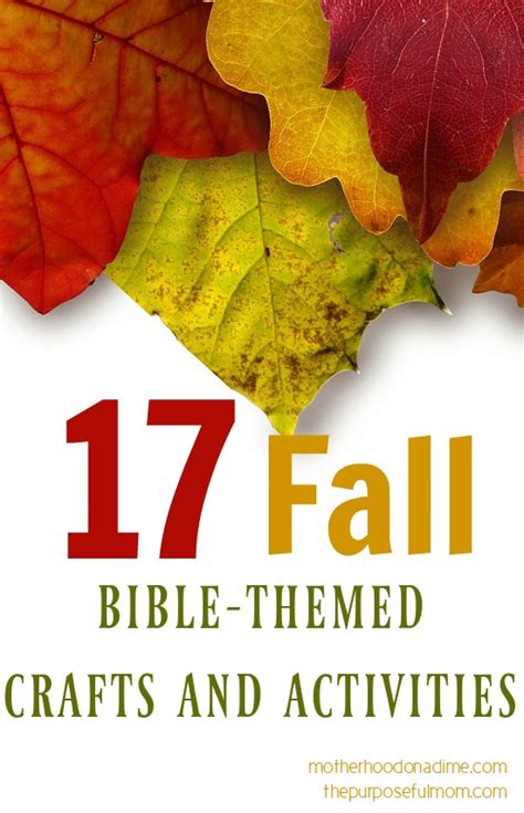 17 Fall Themed Bible Based Activities And Crafts The