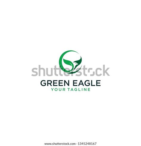 Modern Green Eagle Logo Stock Vector Royalty Free 1345248167