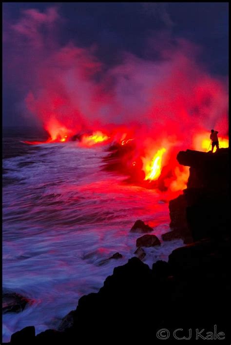 Photographers Capture Lava Hitting Ocean Business Insider