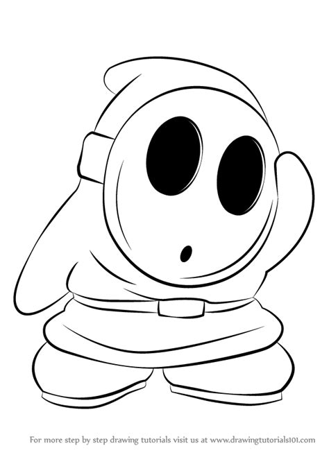 Mario Shy Guy Coloring Pages Coloring Pages